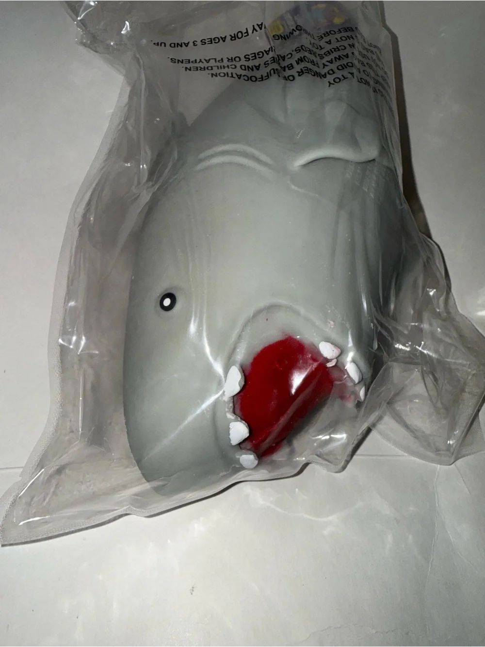 Craft Squishible Jumbo Squish Shark Tactile Squeeze Toy Gray, Ages 3-11  Squishy